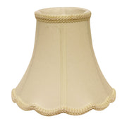 Ivory Monay Shantung Silk Bell Lamp shade 10"W Bottom-Lampshades-DECOROLALA