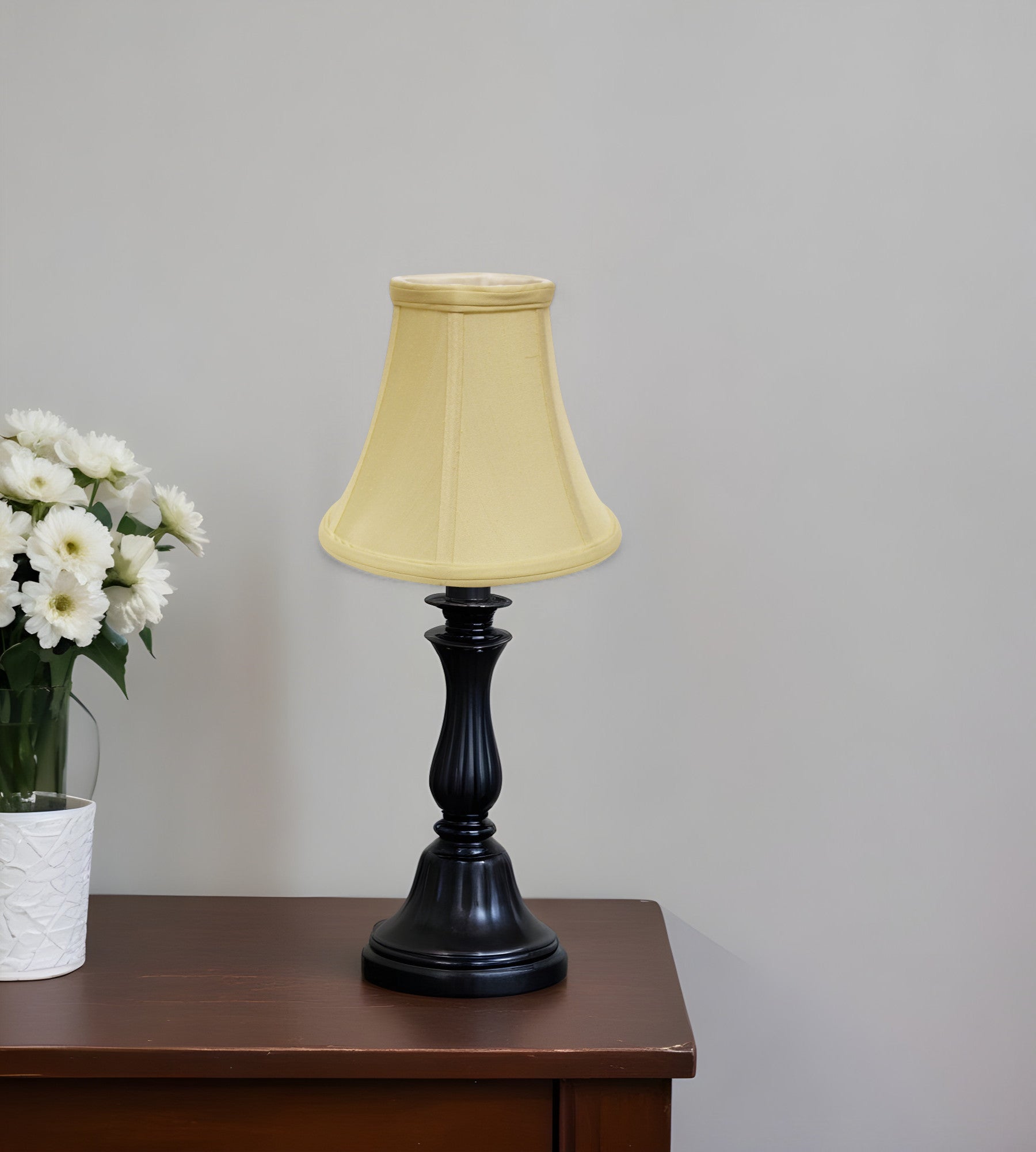 12" Antique White Premium Bell Monay Shantung Lampshade-Lampshades-DECOROLALA
