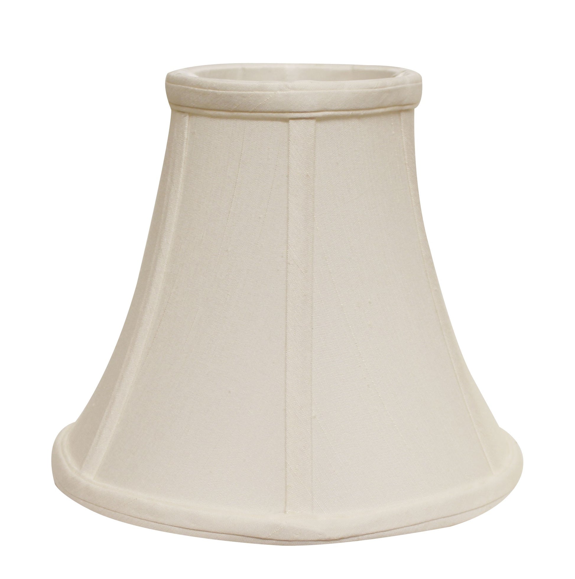 16" White Premium Bell Monay Shantung Lampshade-Lampshades-DECOROLALA