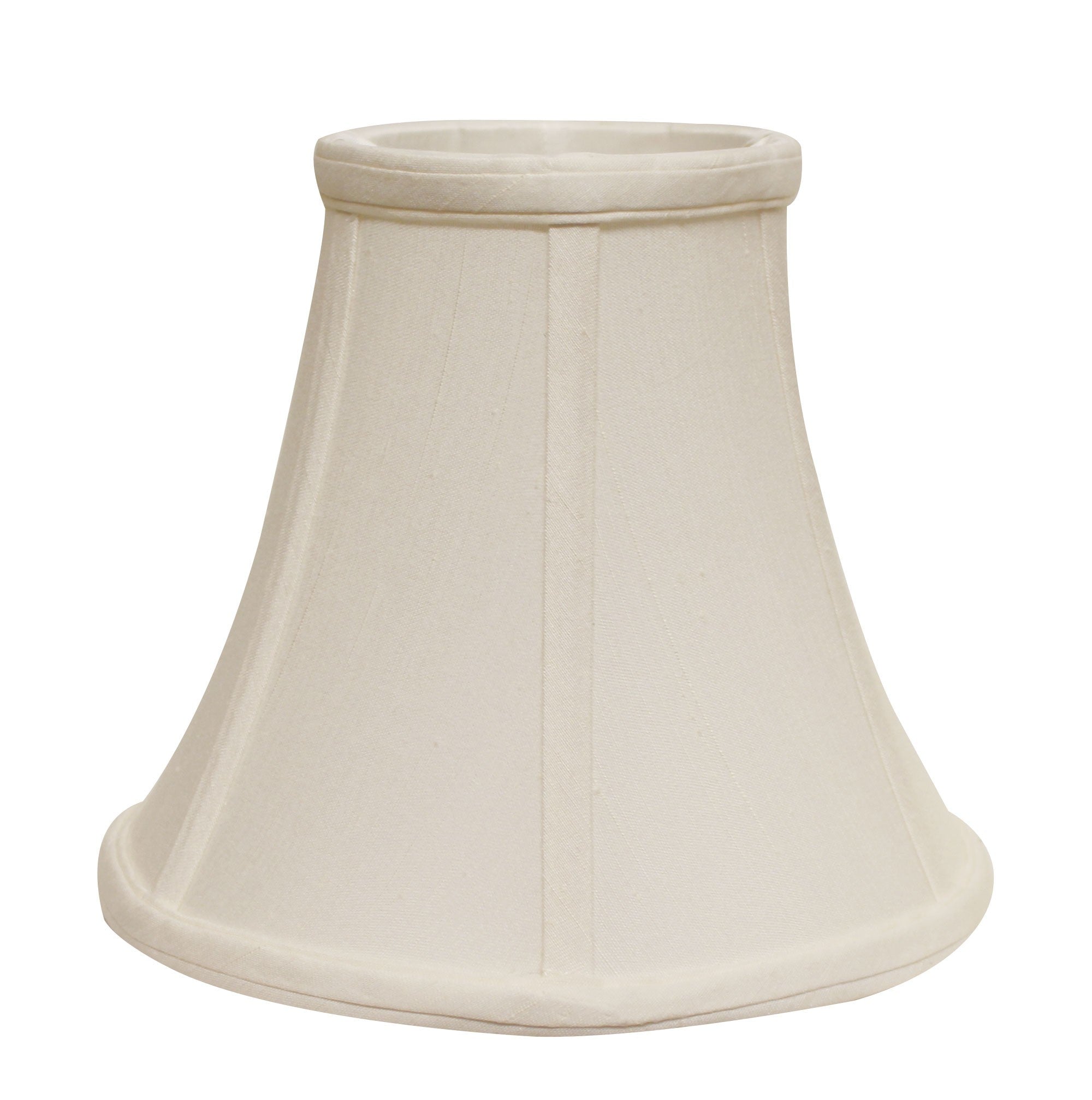 16" White Premium Bell Monay Shantung Lampshade-Lampshades-DECOROLALA
