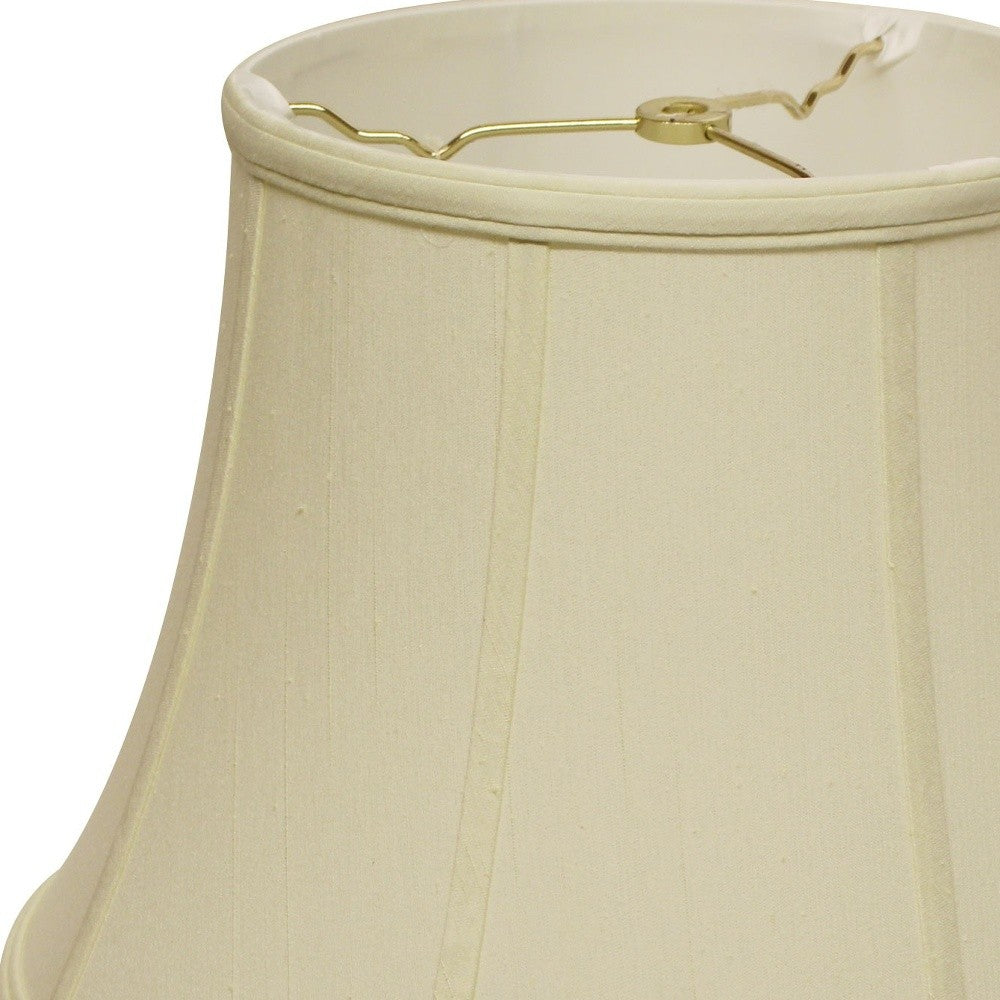 16" Ivory Altered Bell Monay Shantung Lampshade-Lampshades-DECOROLALA