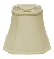 10" Ivory Slanted Square Bell Monay Shantung Lampshade-Lampshades-DECOROLALA