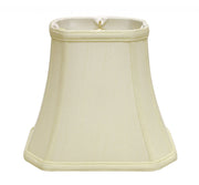 10" Ivory Slanted Rectangle Bell Monay Shantung Lampshade-Lampshades-DECOROLALA