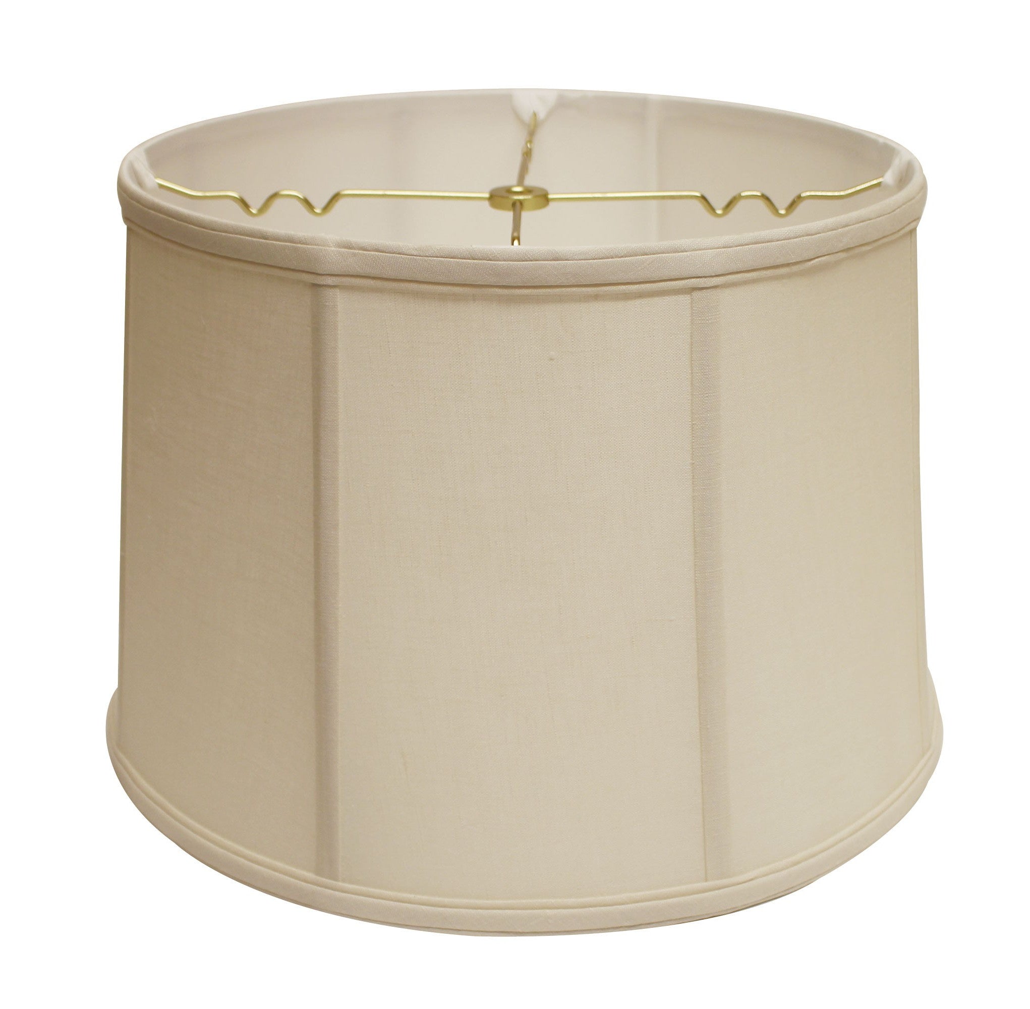 13" Off White Throwback Drum Linen Lampshade-0
