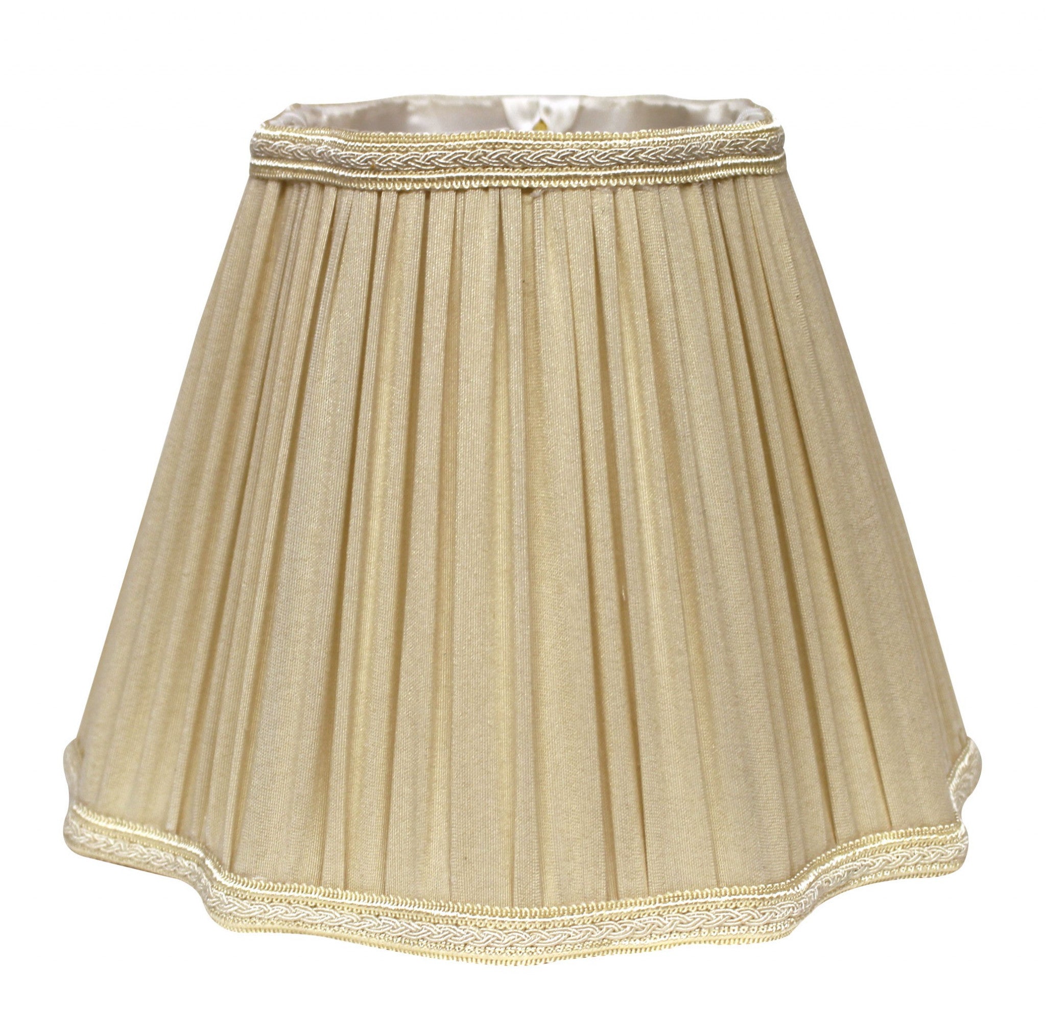 8" Pearl Grey Slanted Fancy Square Shantung Lampshade-Lampshades-DECOROLALA