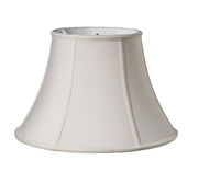 18" Cream Slanted Bell Shantung Lampshade-Lampshades-DECOROLALA