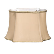 12" Vintage Gold Premium Oblong Shantung Lampshade-0