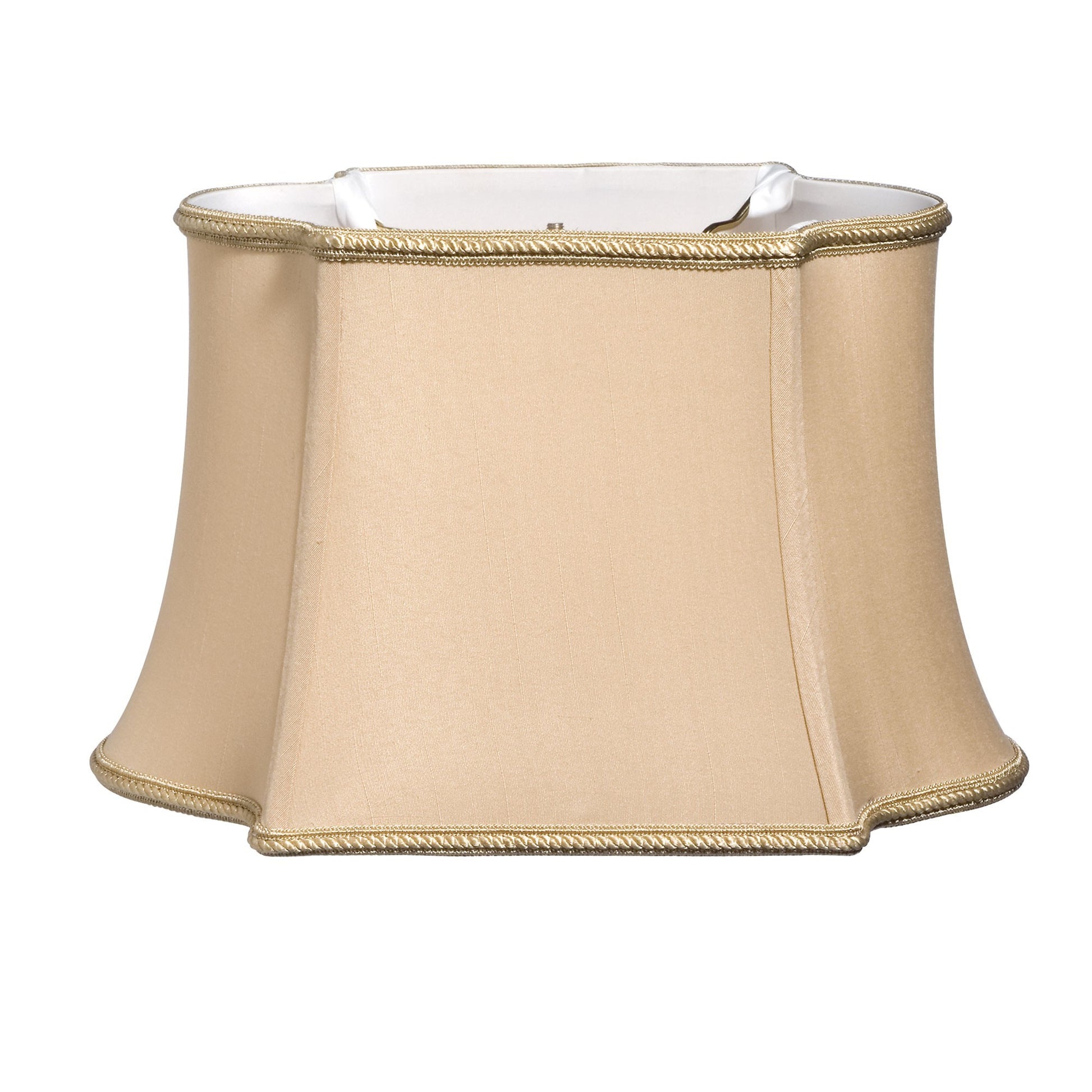 12" Vintage Gold Premium Oblong Shantung Lampshade-0