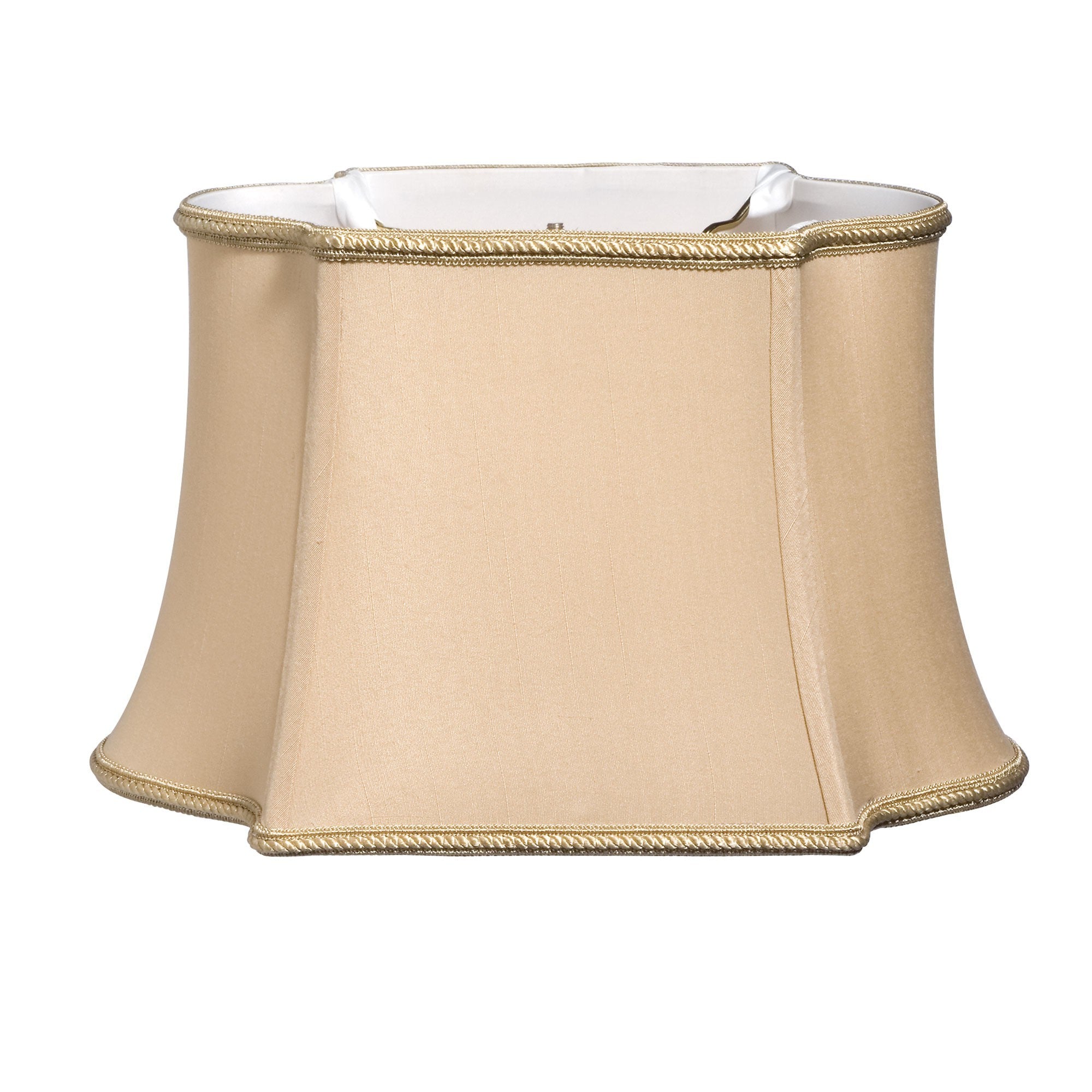 12" Vintage Gold Premium Oblong Shantung Lampshade-0