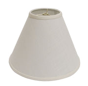 13" Off White Deep Cone Linen Lampshade-Lampshades-DECOROLALA