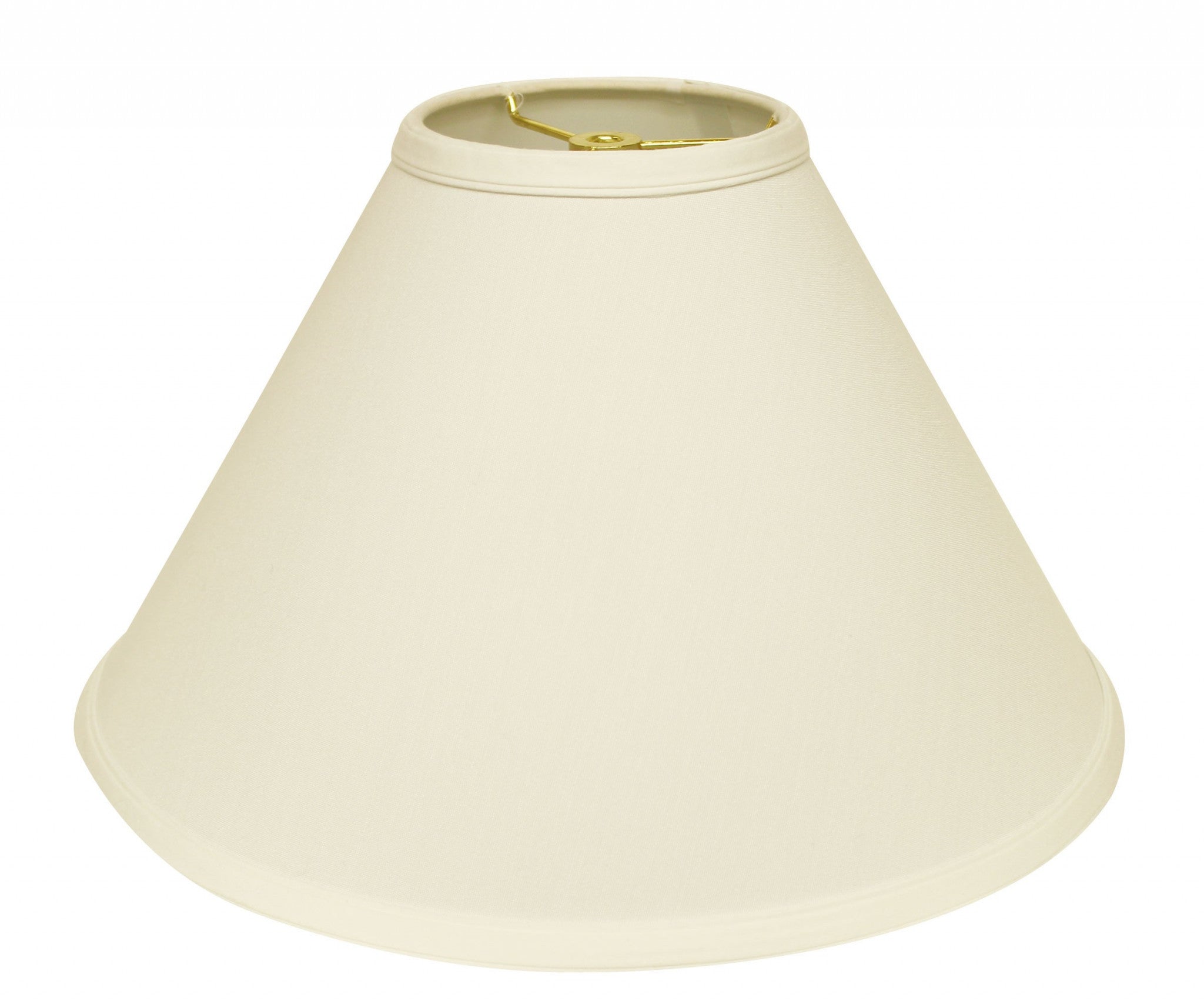 17" Ivory Deep Cone Slanted No Slub Lampshade-Lampshades-DECOROLALA