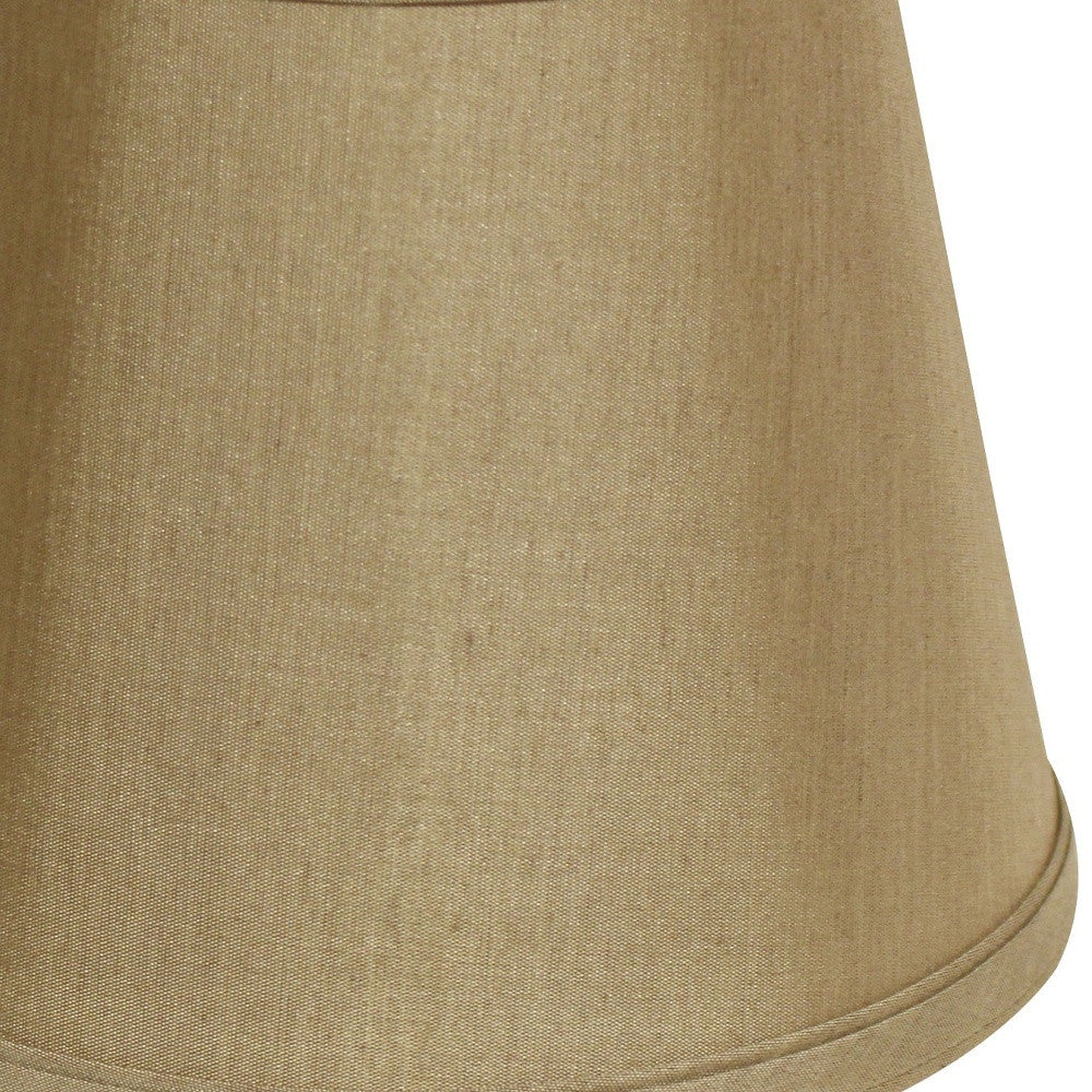 8" Pale Brown Empire Hardback Slanted No Slub Lampshade-Lampshades-DECOROLALA