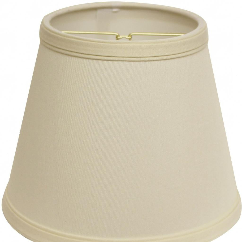 10" Ivory Empire Hardback Slanted No Slub Lampshade-Lampshades-DECOROLALA