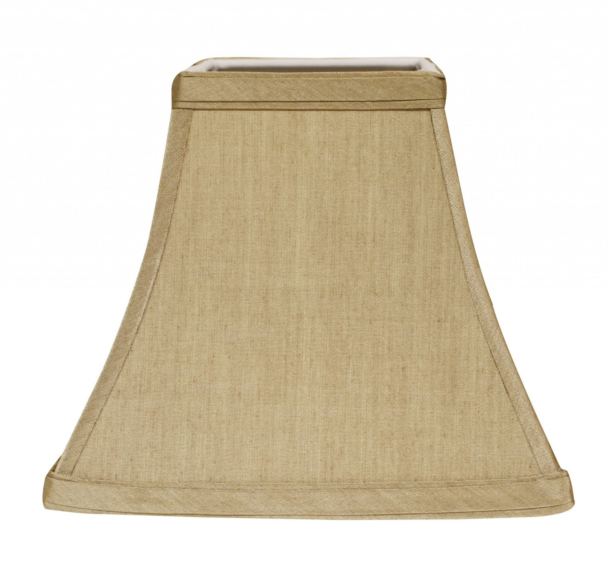10" Pale Brown Square Bell No Slub Lampshade-Lampshades-DECOROLALA