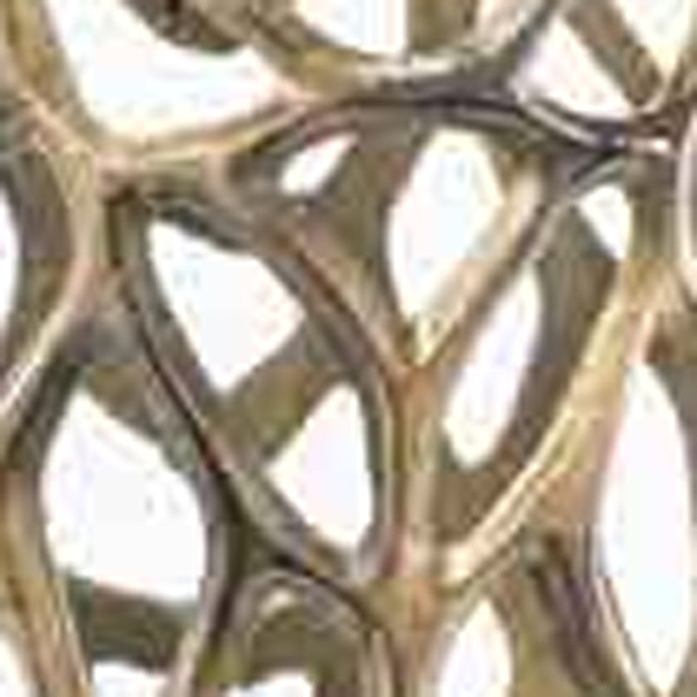 47" Aluminum Silver Twigs Cylinder Floor Vase-Vases-DECOROLALA