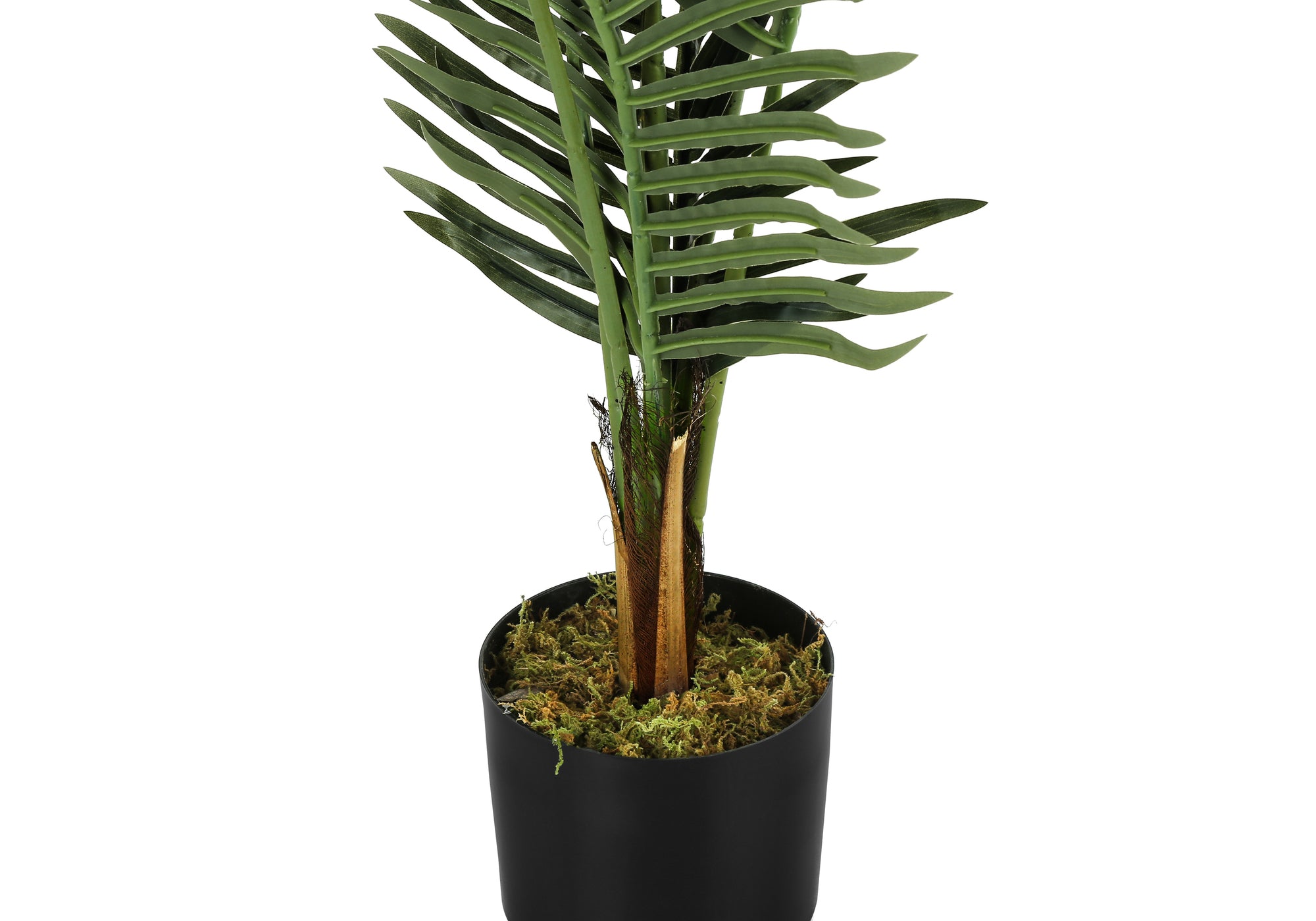 47" Artificial Indoor Palm Tree, Black Pot-Artificial Plant-DECOROLALA