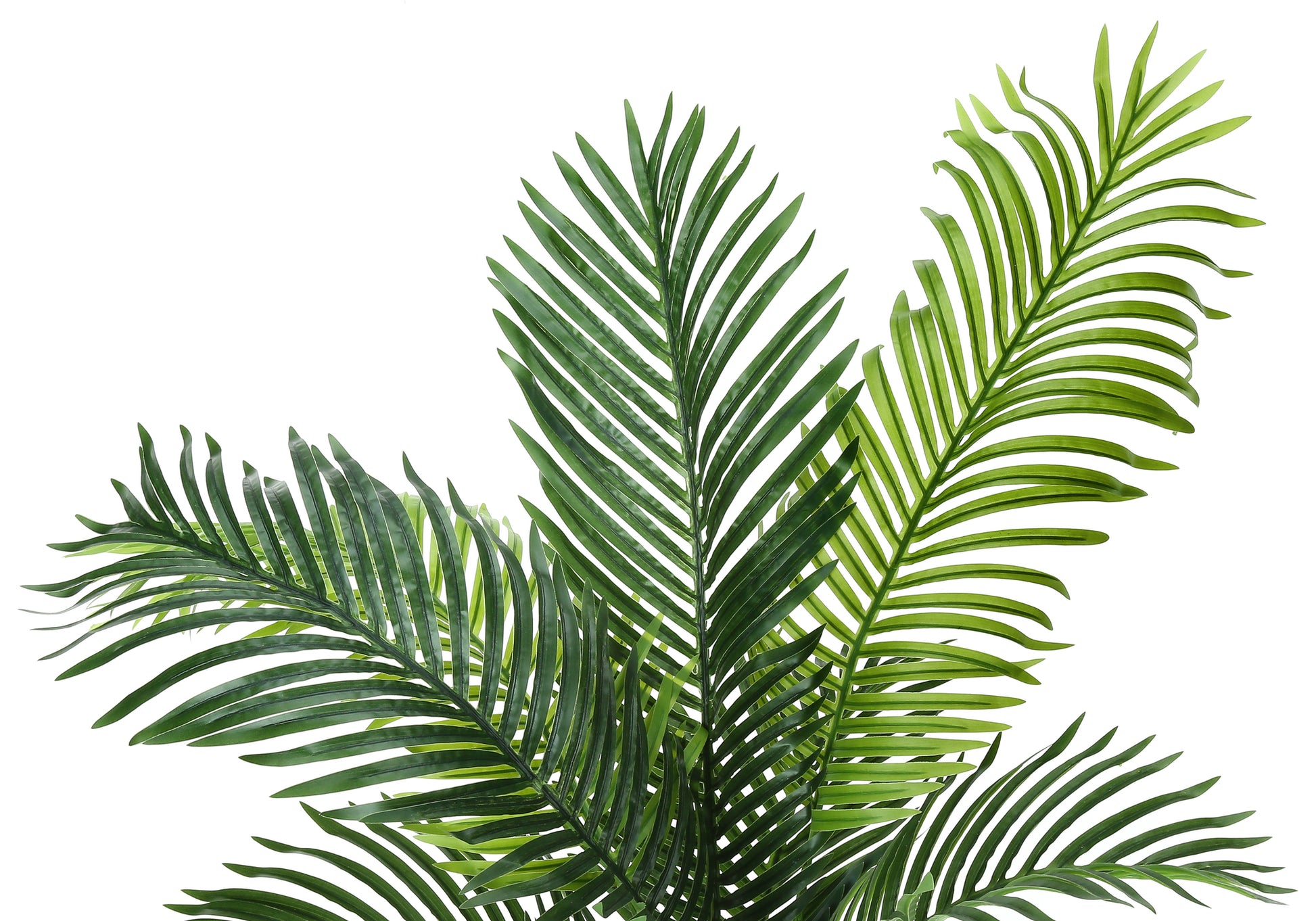 47" Artificial Indoor Palm Tree, Black Pot-Artificial Plant-DECOROLALA
