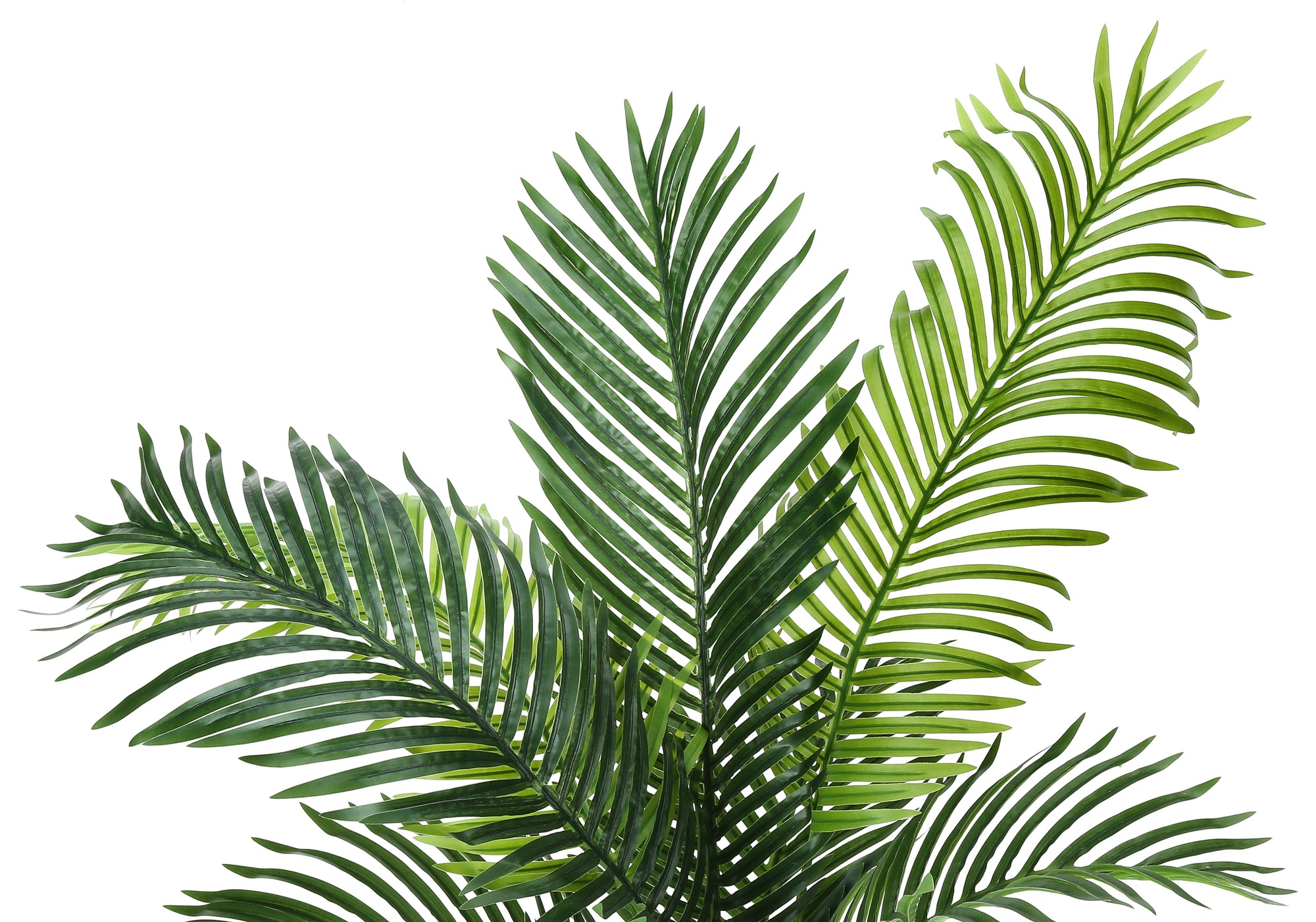 47" Artificial Indoor Palm Tree, Black Pot-Artificial Plant-DECOROLALA