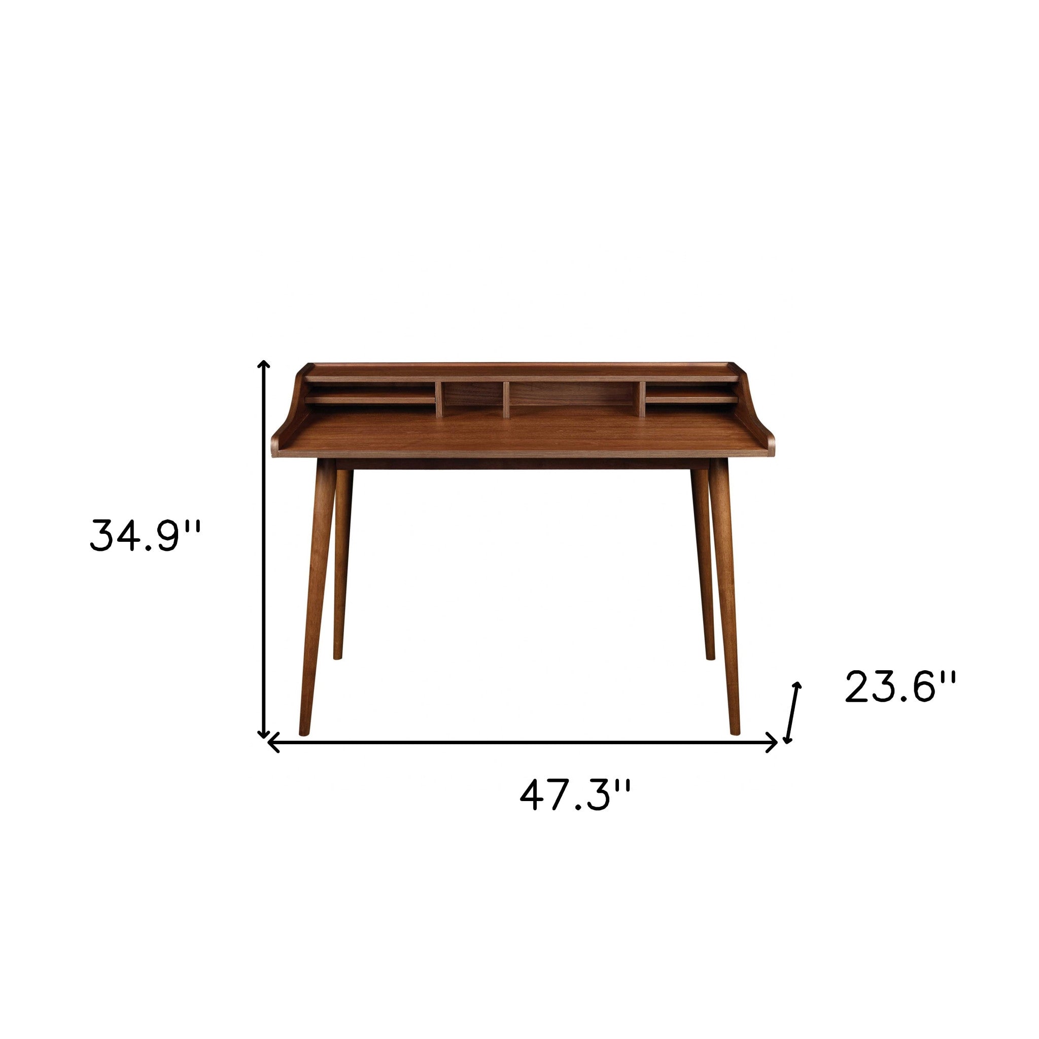 47" Brown Writing Desk-Desks-DECOROLALA