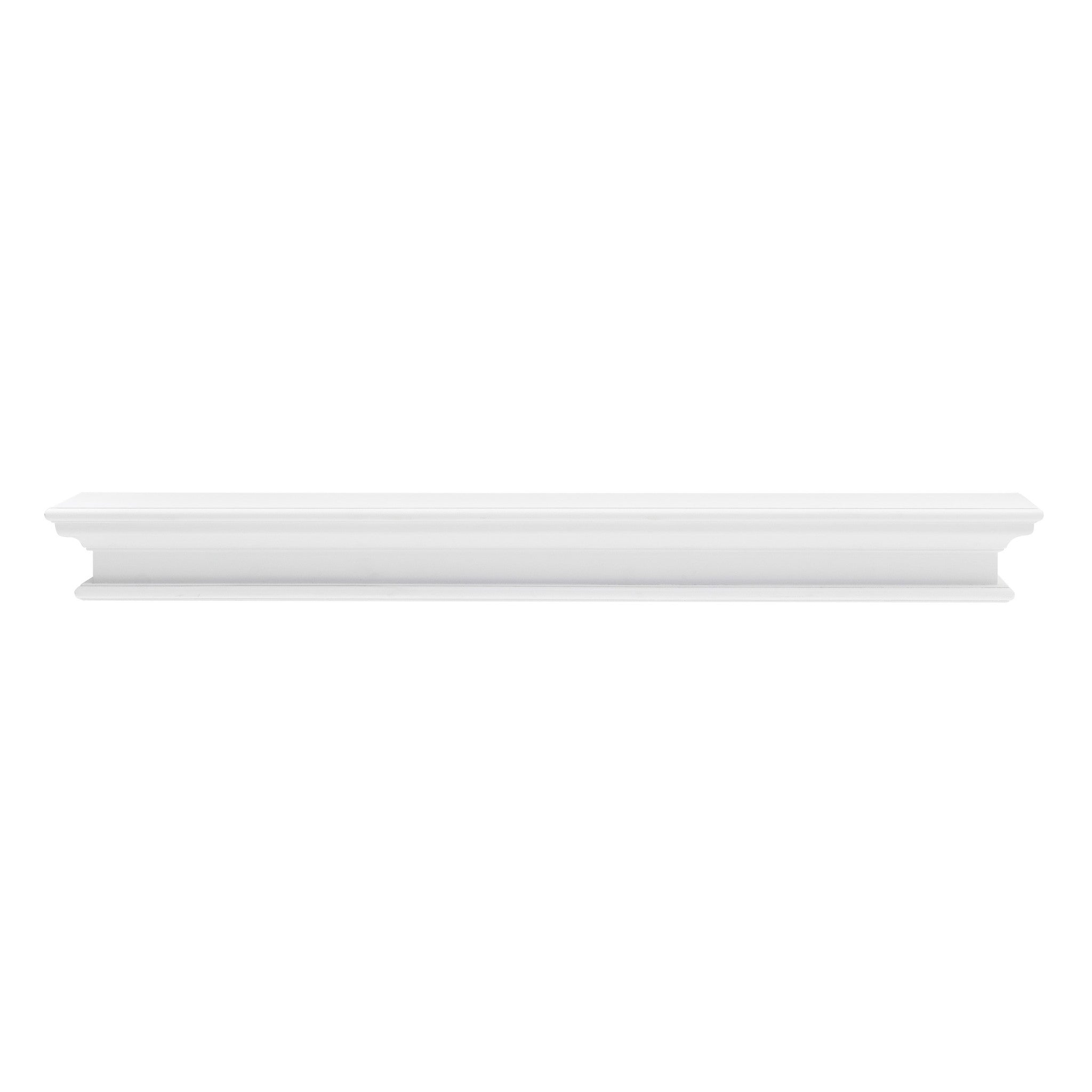47" Classic White XL Floating Wall Shelf-Wall Mounted Shelves-DECOROLALA