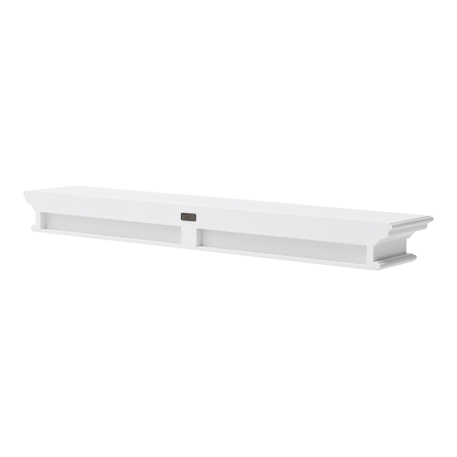 47" Classic White XL Floating Wall Shelf-Wall Mounted Shelves-DECOROLALA