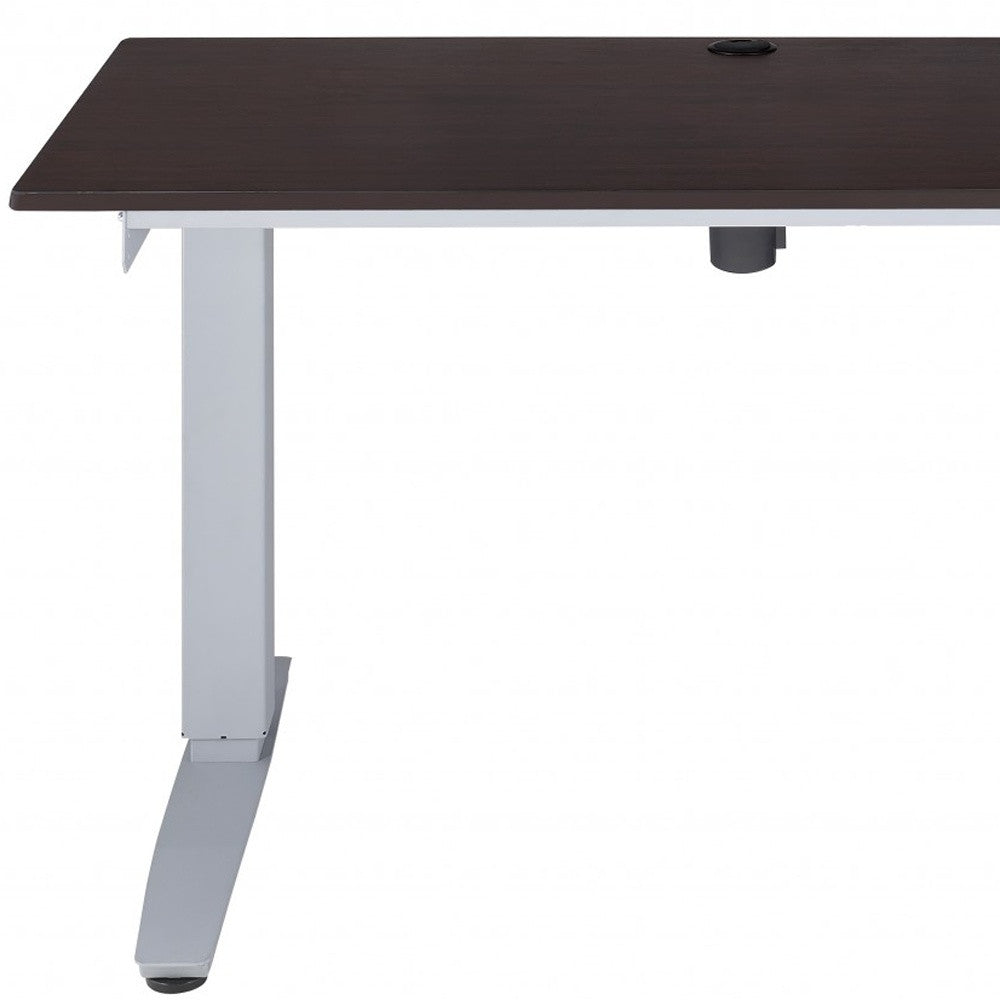 47" Espresso and White-Desks-DECOROLALA