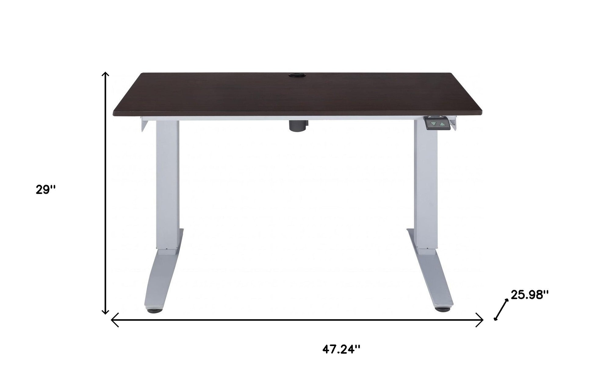 47" Espresso and White-Desks-DECOROLALA