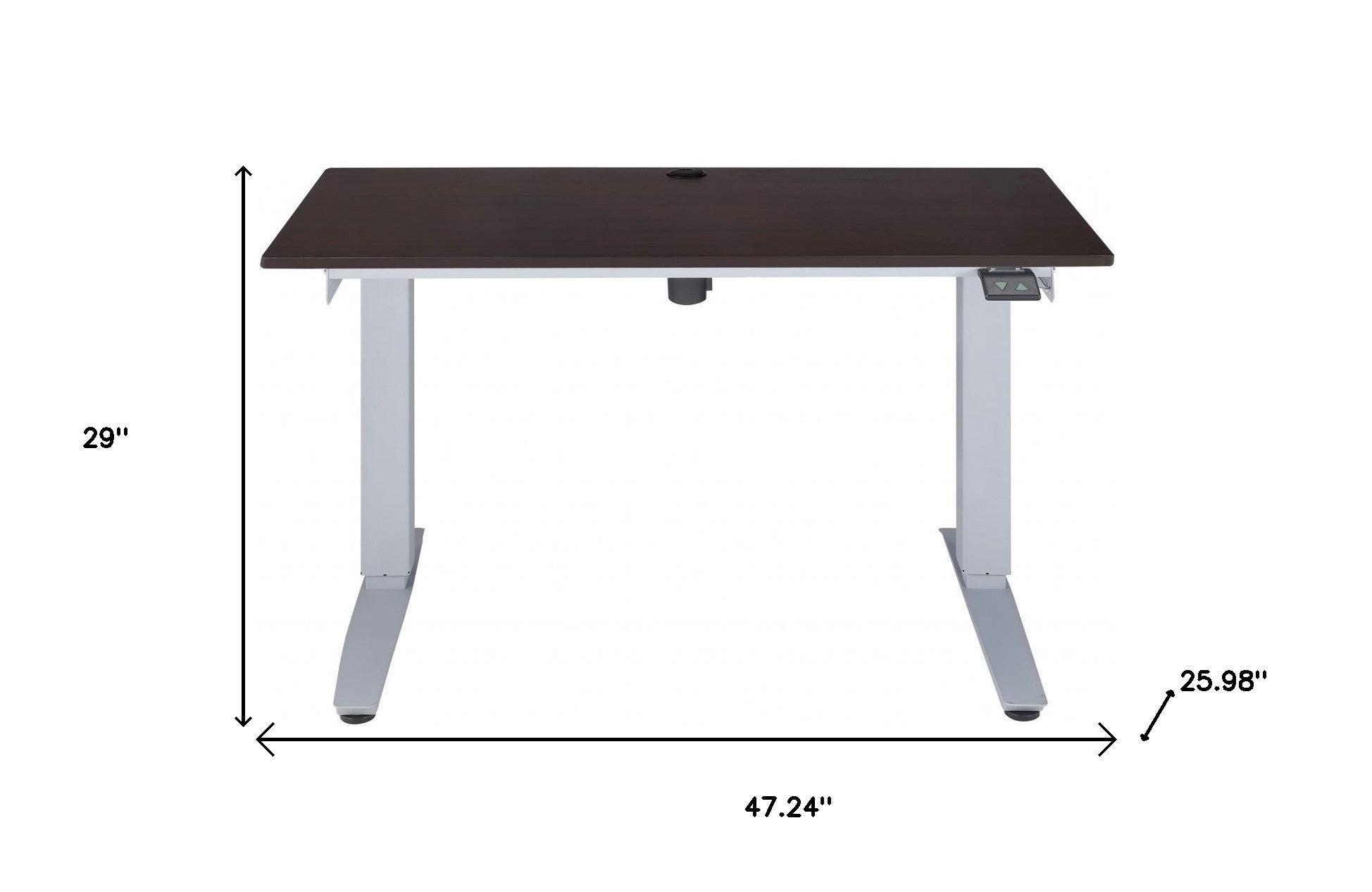 47" Espresso and White-Desks-DECOROLALA