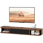 47" Floating TV Stand - Wall Mounted Media Console Walnut-Home Furnishings > Living Room Furniture > TV¬†Stands-DECOROLALA