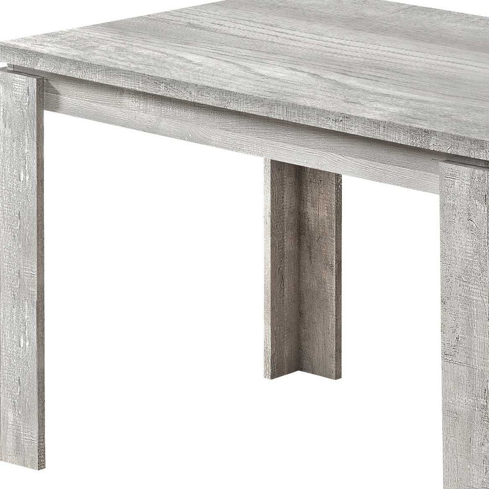 47" Gray Dining Table-Dining Tables-DECOROLALA
