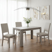 47" Gray Dining Table-Dining Tables-DECOROLALA