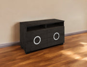 47" Gray Enclosed and Open Storage-TV Stands-DECOROLALA