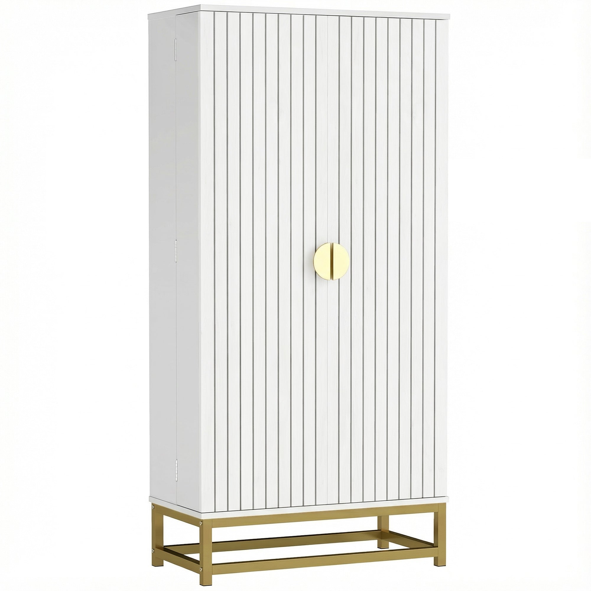 47" Kitchen Pantry Cabinet - White Freestanding Storage-Home Furnishings > Storage & Organization > Kitchen Pantry Cabinets-DECOROLALA