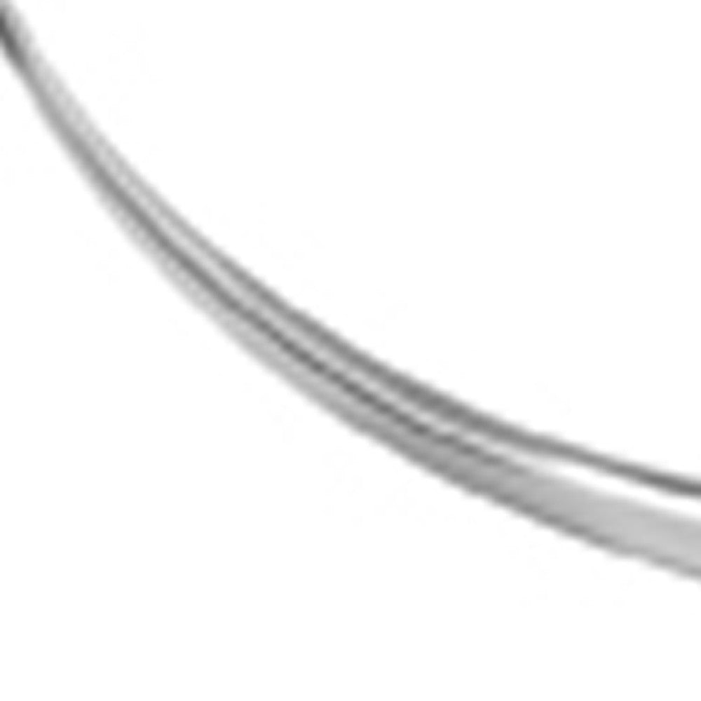 47" Silver Buffed Aluminum Long Horn Wall Sculpture-Sculptures-DECOROLALA