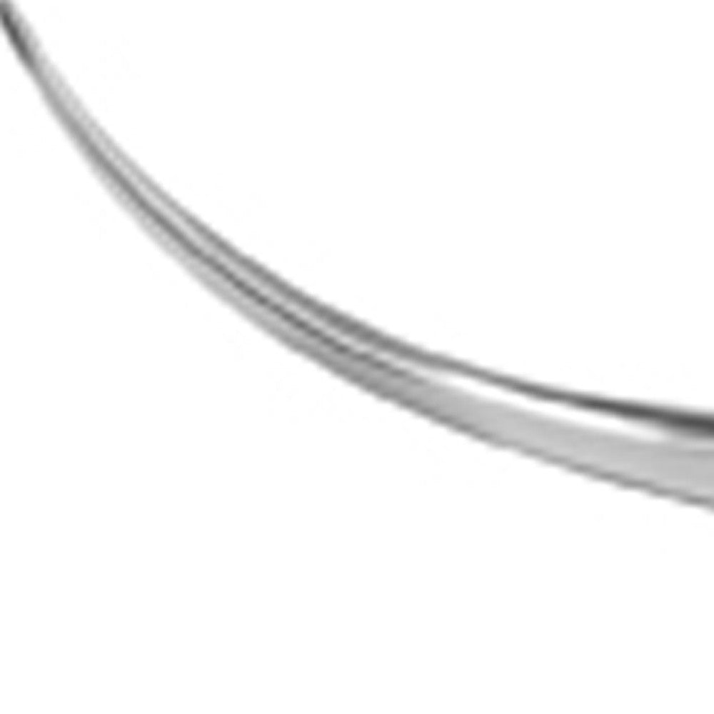 47" Silver Buffed Aluminum Long Horn Wall Sculpture-Sculptures-DECOROLALA