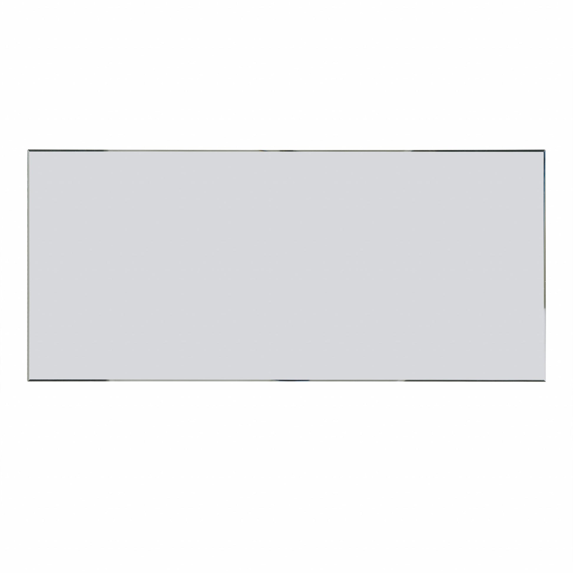 47" Silver Mirrored Writing Desk With Two Drawers-Desks-DECOROLALA