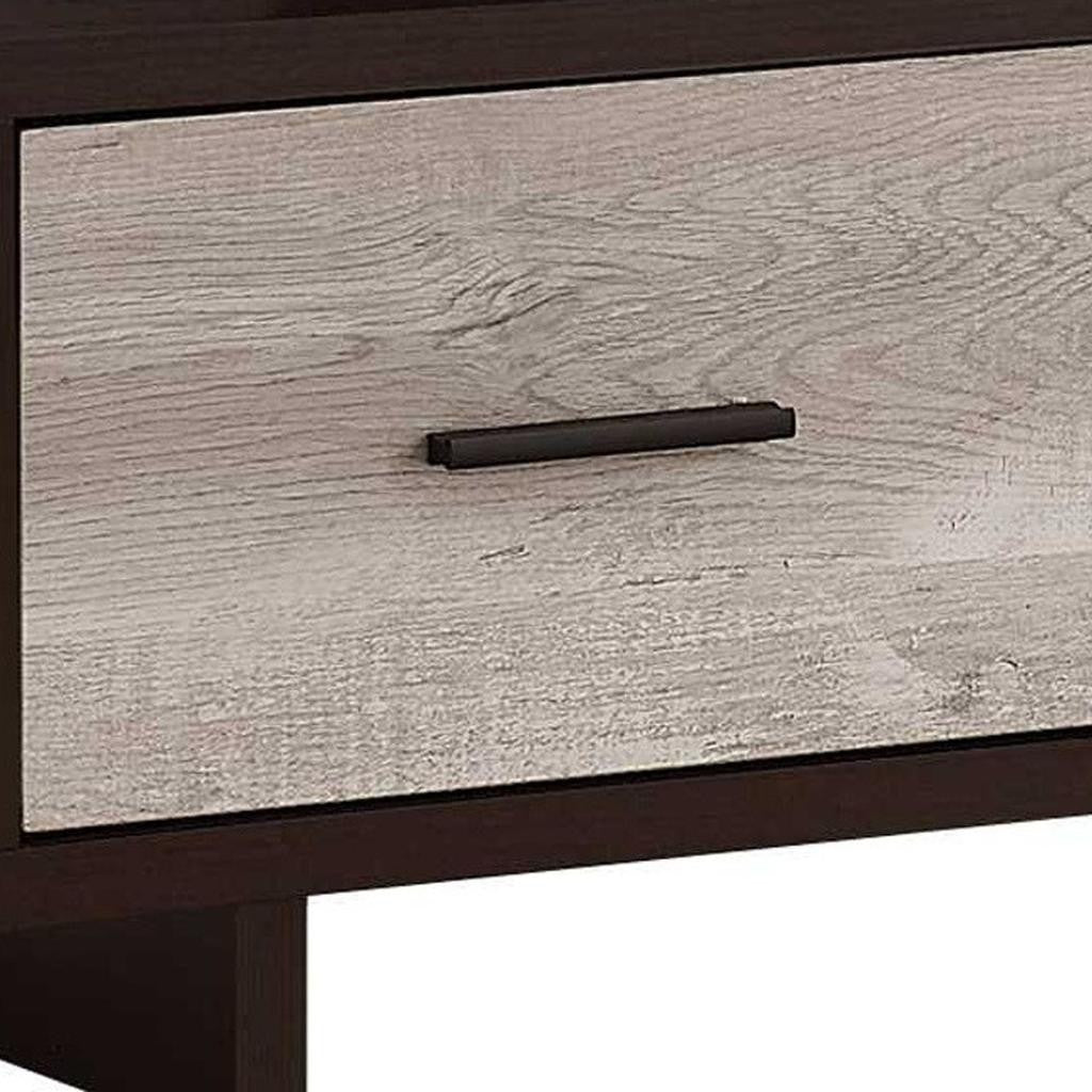 47" Wood Brown Cabinet Enclosed Storage TV Stand-TV Stands-DECOROLALA