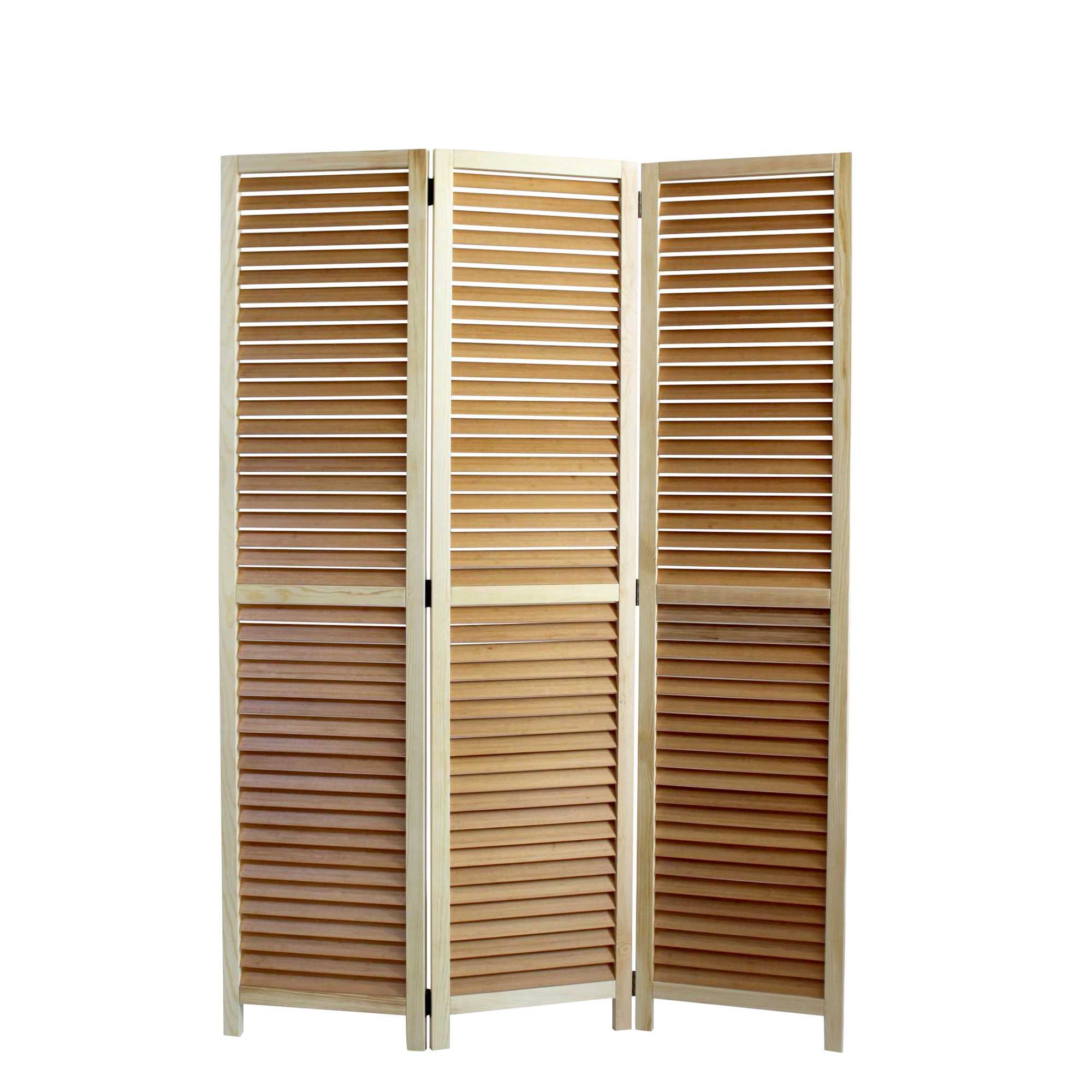 47 X 67 Natural Wood Screen-Room Dividers-DECOROLALA