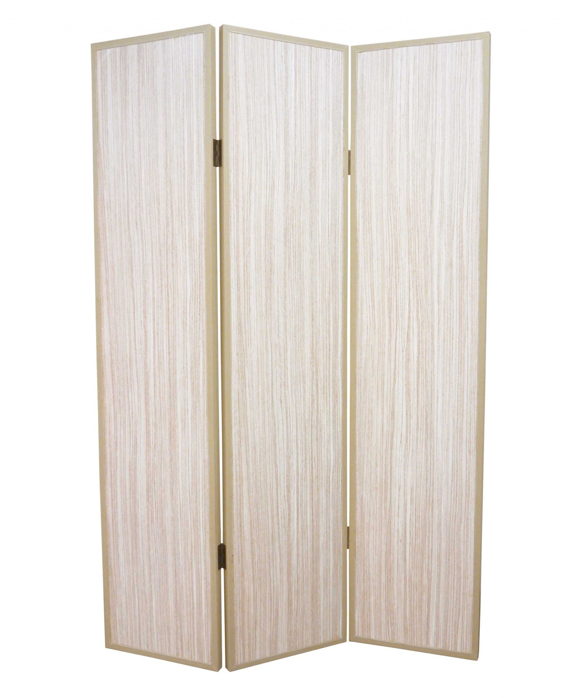47 X 71 Beige Wood Screen-Room Dividers-DECOROLALA