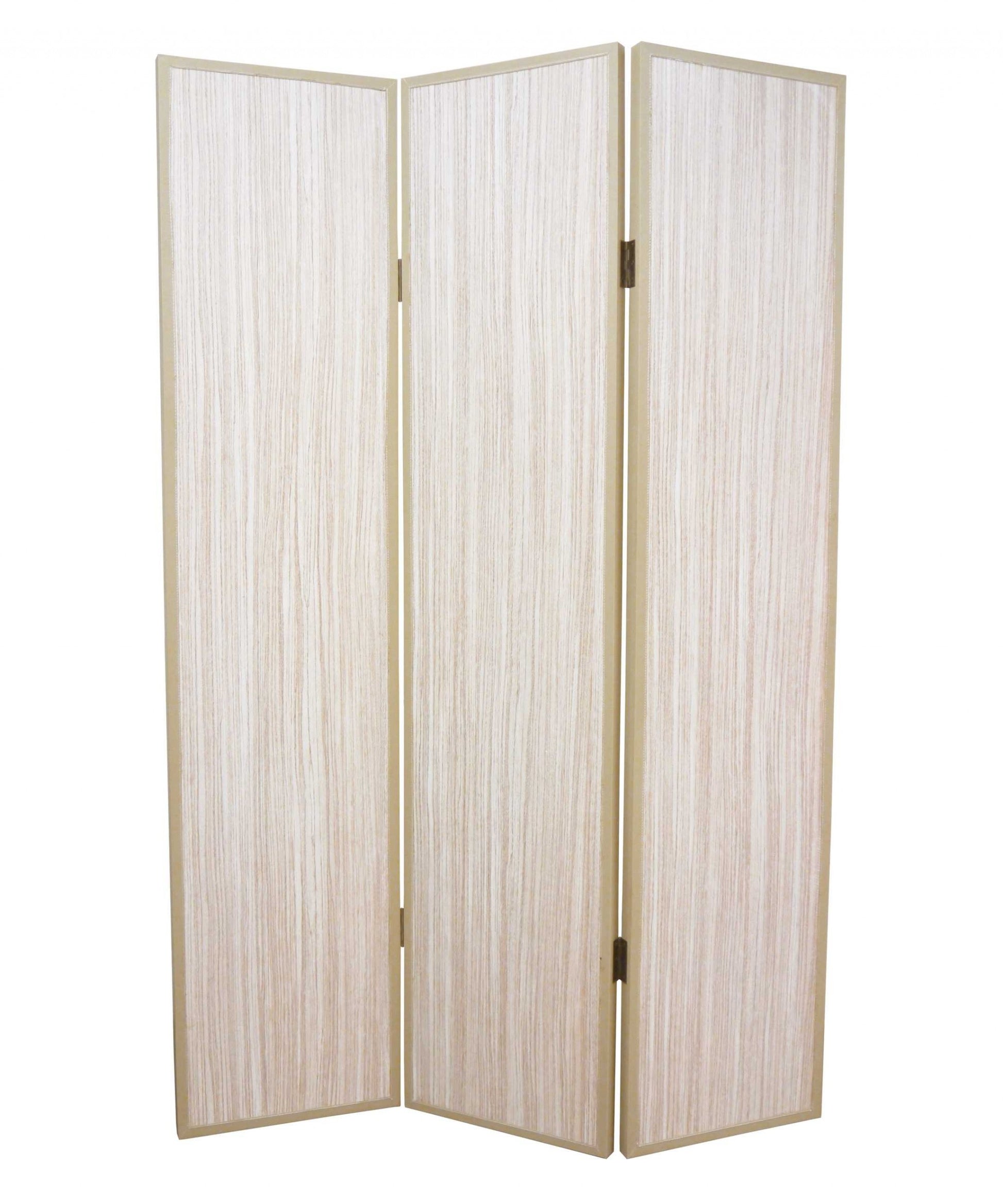47 X 71 Beige Wood Screen-Room Dividers-DECOROLALA