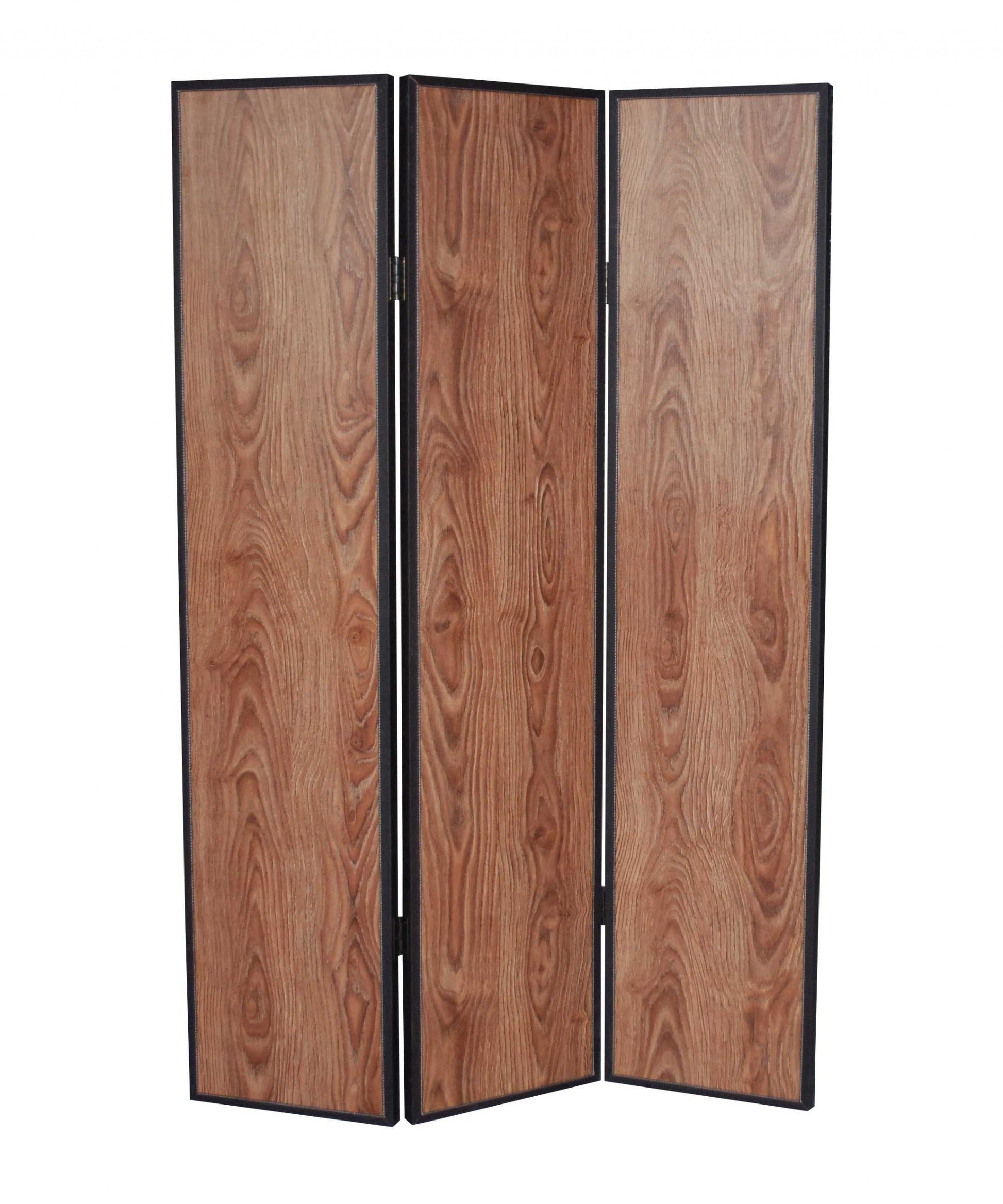 47 X 71 Brown Wood Screen-Room Dividers-DECOROLALA