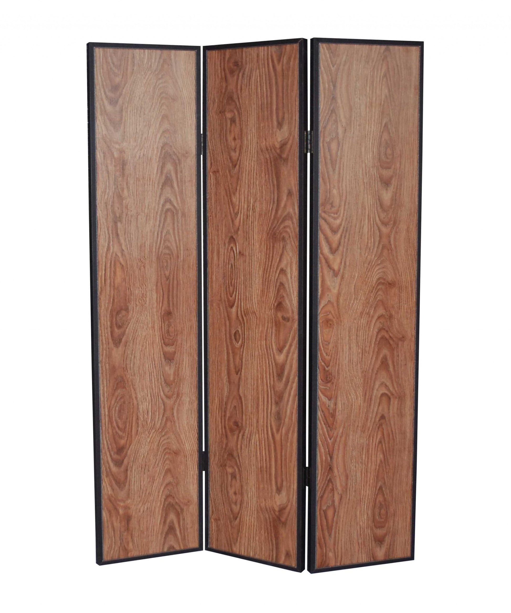 47 X 71 Brown Wood Screen-Room Dividers-DECOROLALA