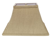 16" Pale Brown Rectangle Bell No Slub Lampshade-Lampshades-DECOROLALA