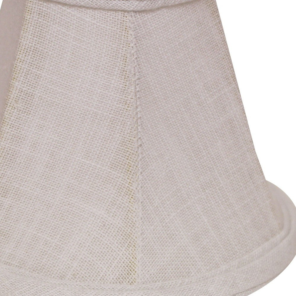 5" White Premium Set of 6 Chandelier Linen Lampshades-Lampshades-DECOROLALA