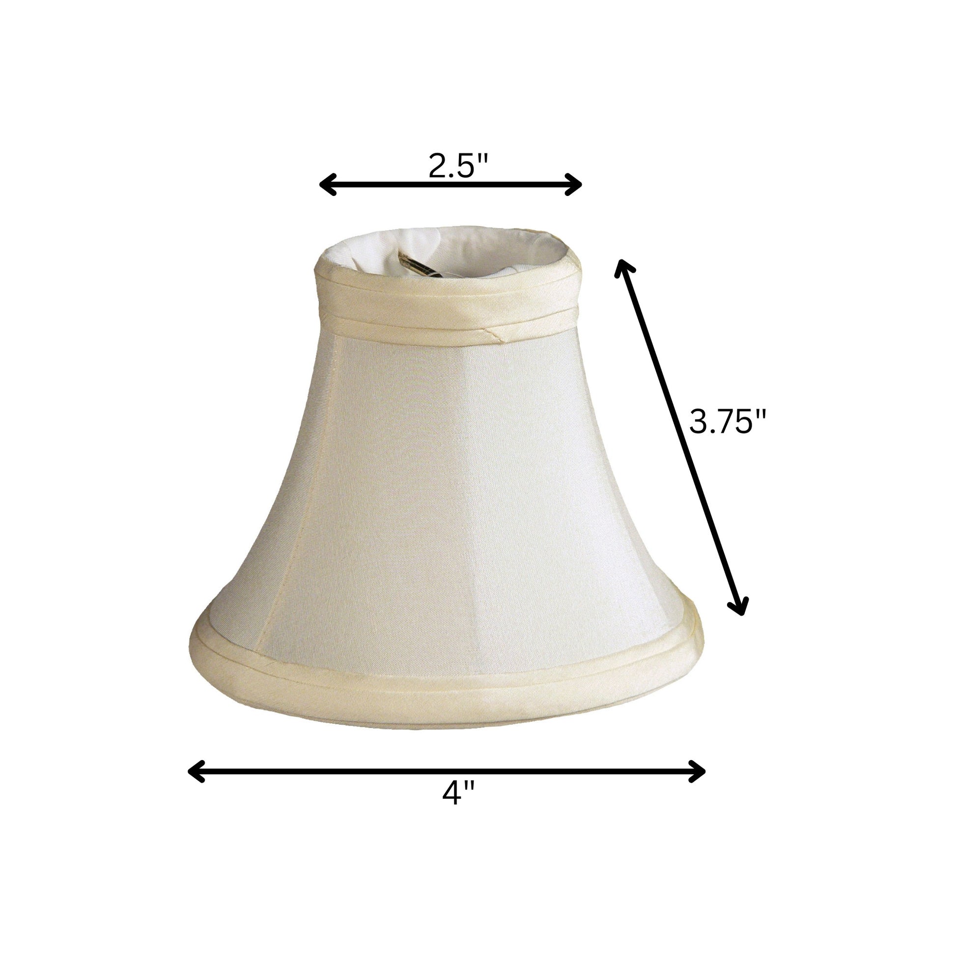 4" Slate Grey Premium Silk Set of 6 Chandelier Shantung Lampshades-Lampshades-DECOROLALA