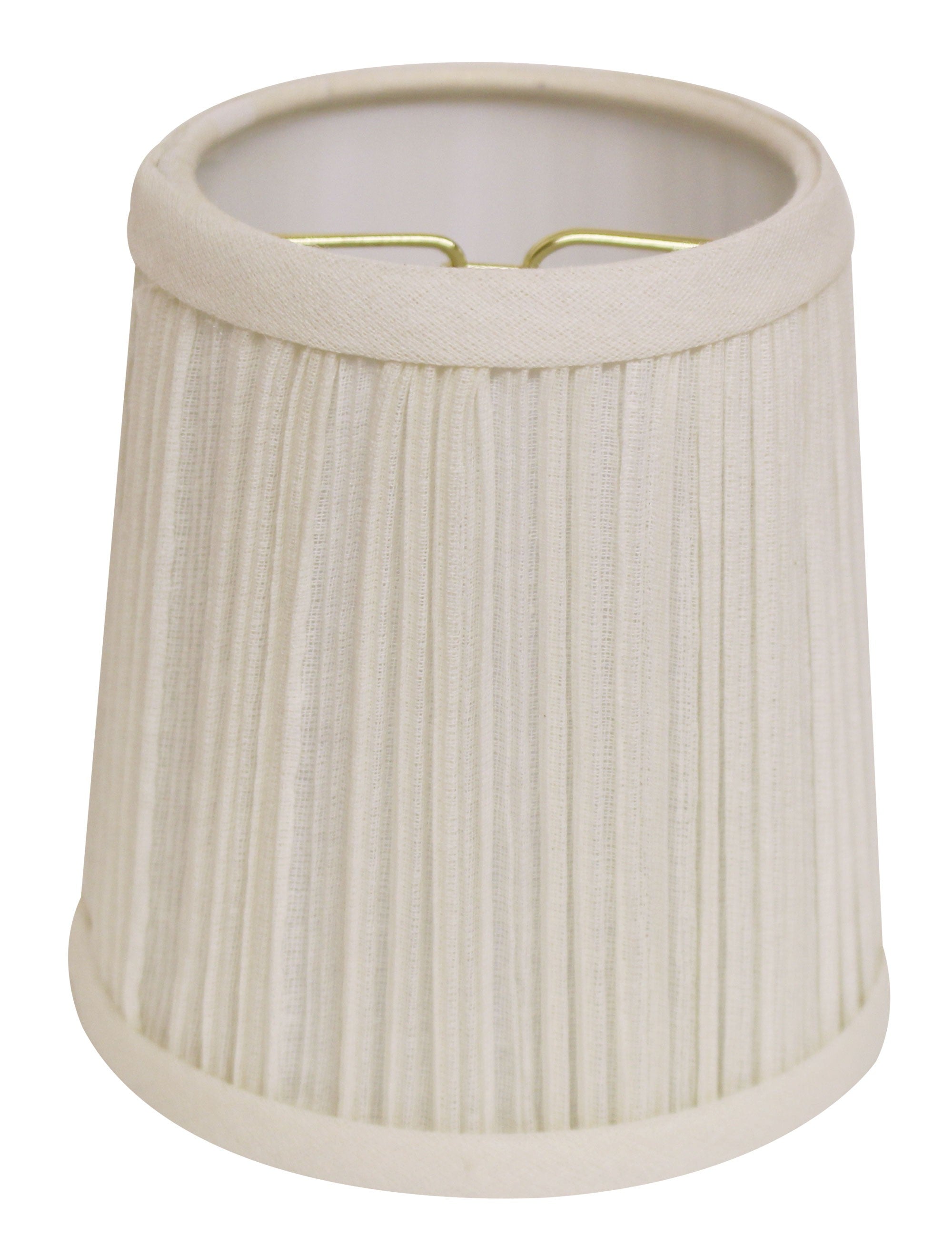 5" White Set of 6 Chandelier Broadcloth Lampshades-Lampshades-DECOROLALA