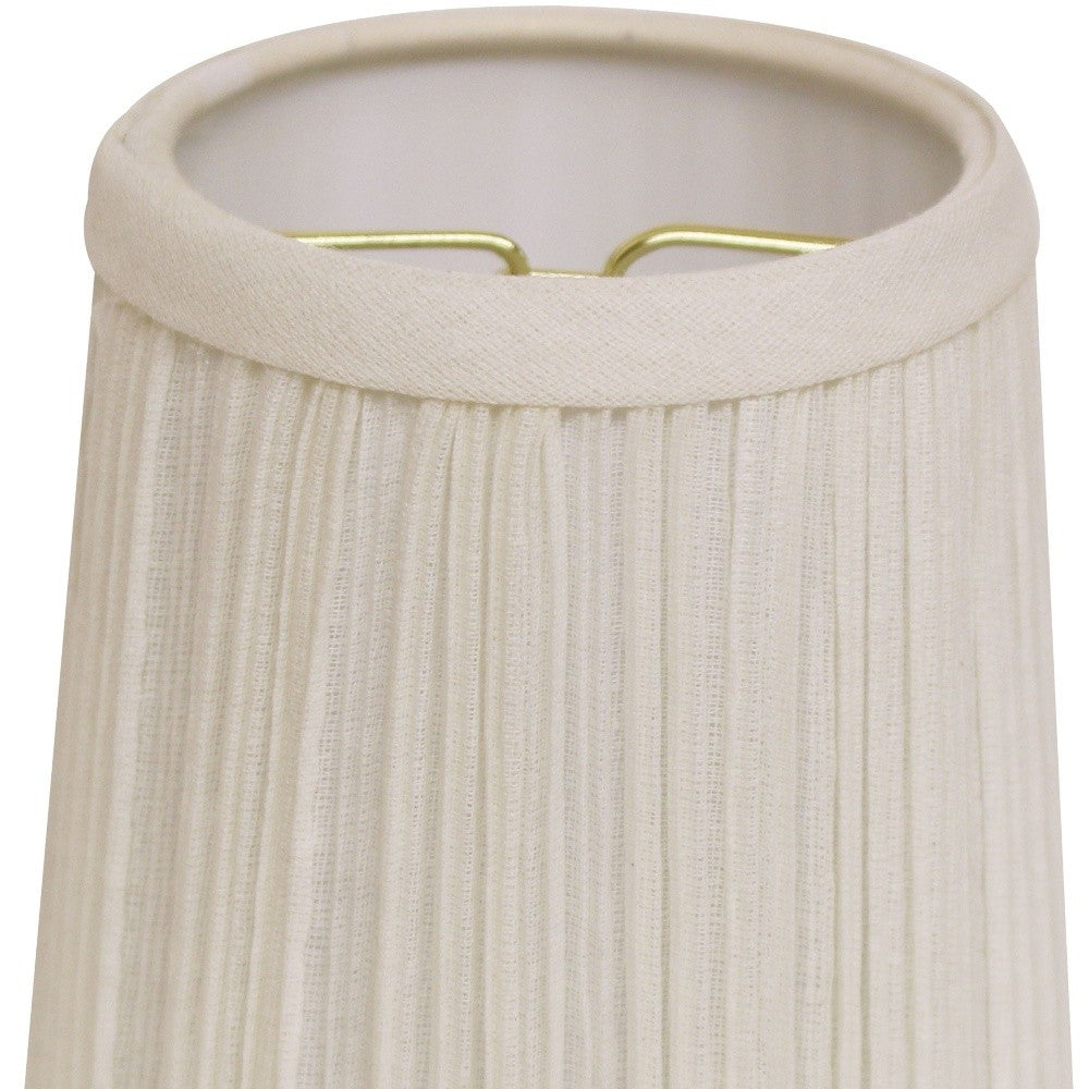 5" White Set of 6 Chandelier Broadcloth Lampshades-Lampshades-DECOROLALA