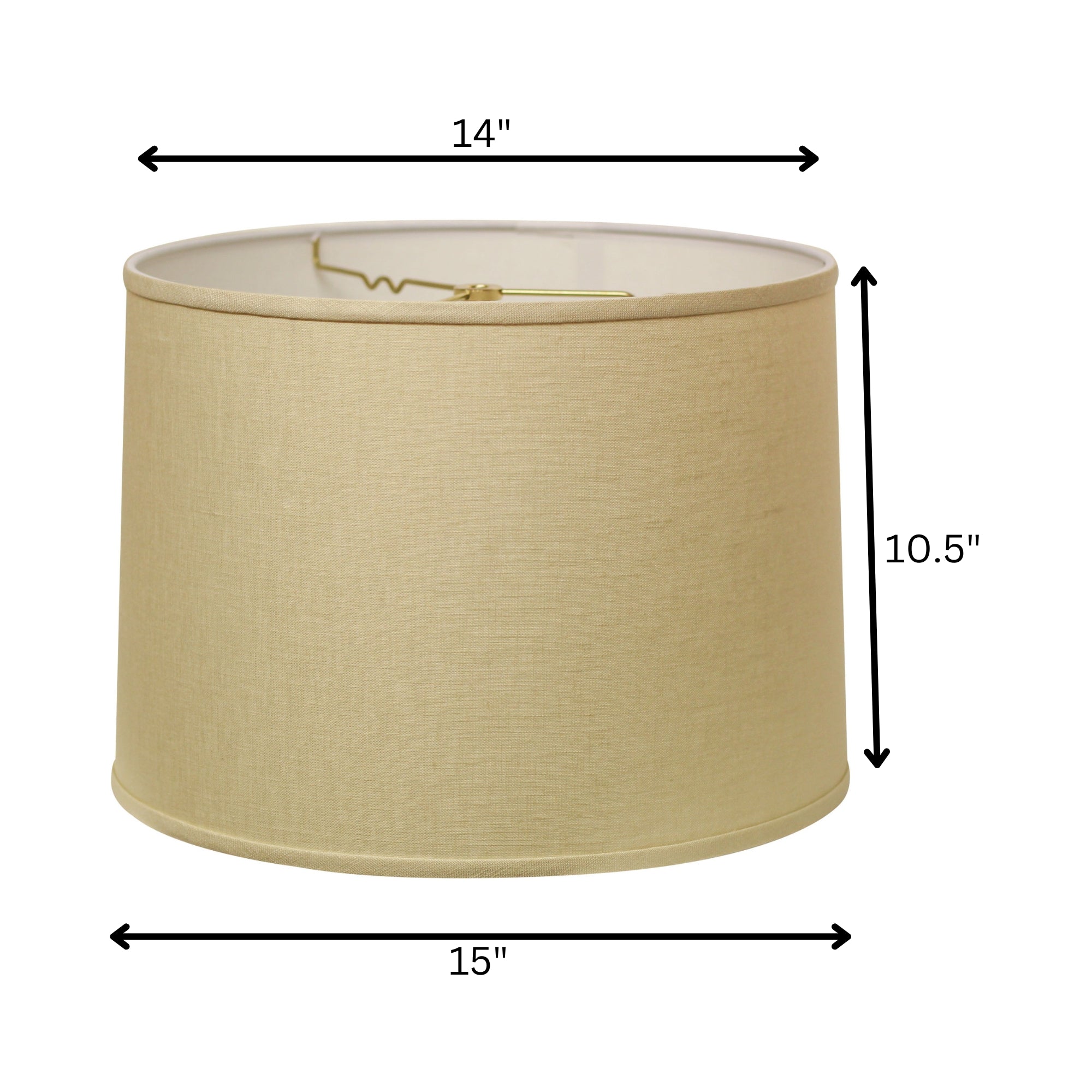 Beige Linen Drum Lamp Shade-Lampshades-DECOROLALA