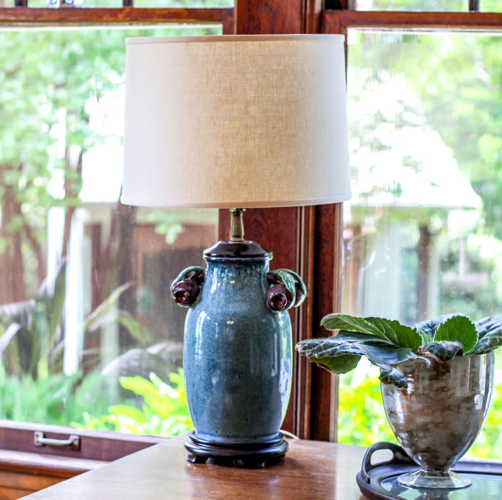 Beige Linen Drum Lamp Shade-Lampshades-DECOROLALA