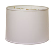 White No Slub Innsbruck Drum Lamp Shade-Lampshades-DECOROLALA